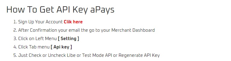 aPays - Guide Telegram Pay